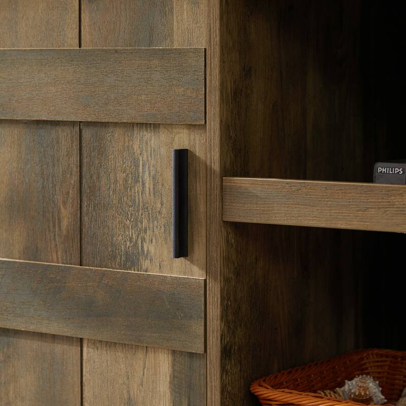 Iron TV Artificial Wood Entertainment Center, Matte Finish, 70